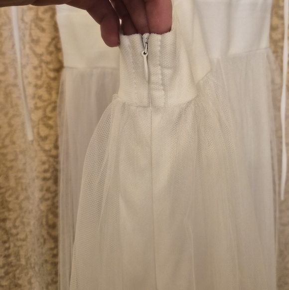 ☆ White maxi tool skirt dress by Amoris ☆ - Picture 4 of 6